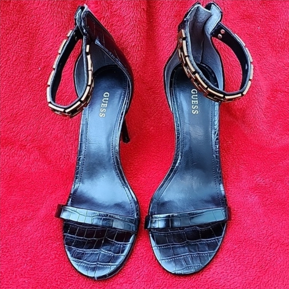 Black Strap Heels - Picture 6 of 12